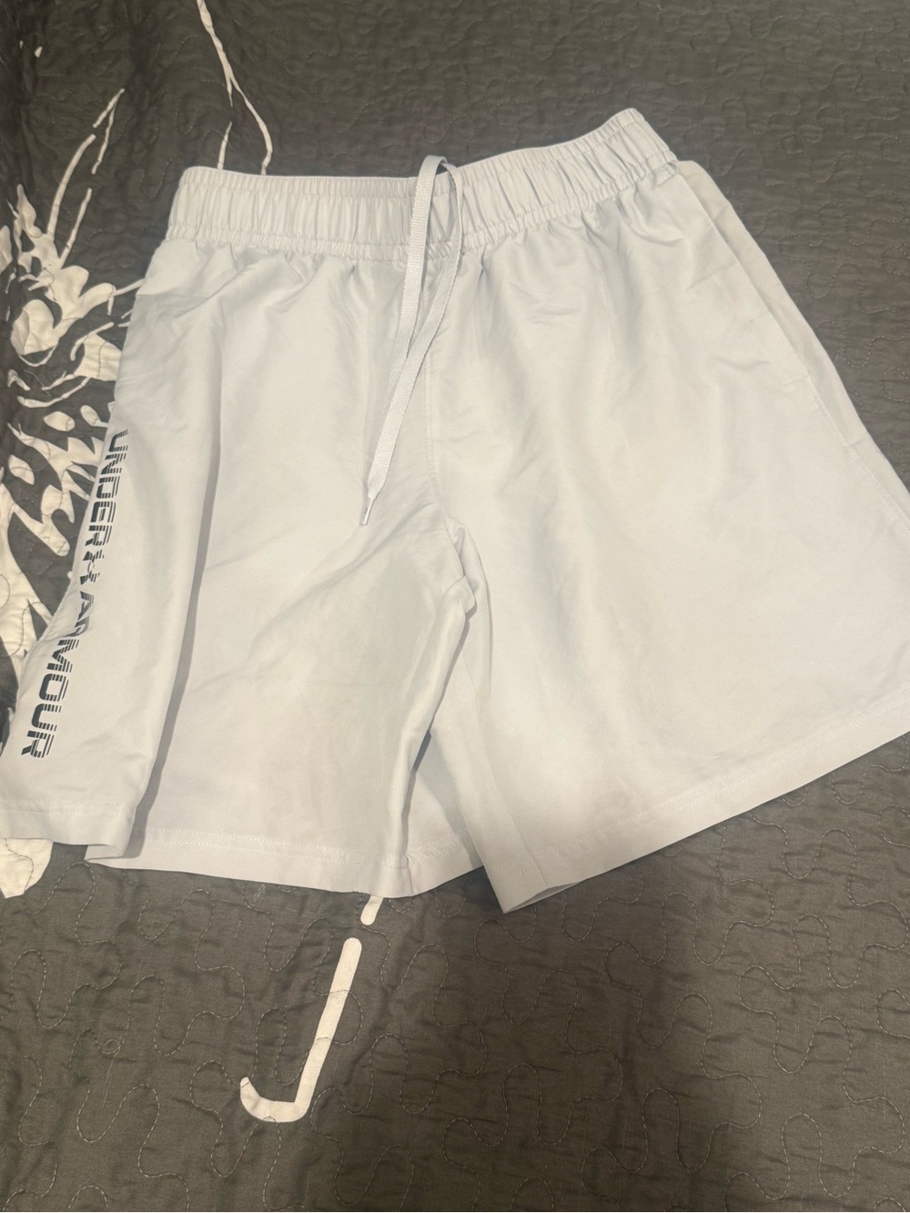 Under Armour Light Gray Men's Athletic Shorts